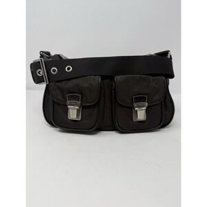 PRADA Tessuto Nylon Crossbody Bag Shoulder bag Nylon Leather